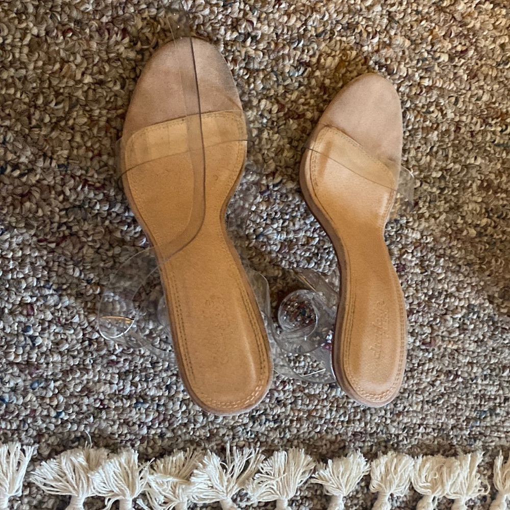 Clear heels